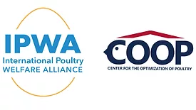 International Poultry Welfare Alliance logo; Center for the Optimization of Poultry logo