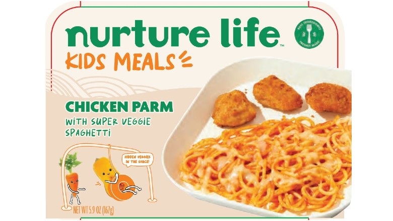 Nurture Life’s Chicken Parm with Super Veggie Spaghetti meal products