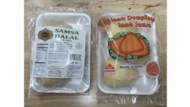 Recalled raw lamb and beef samsa products