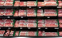 meat in grocery store