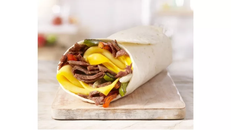 Philly Cheesesteak Breakfast Burrito
