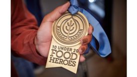 10 Under 20 Food Heroes medal