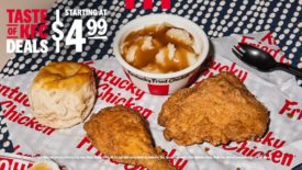 KFC 'Taste of KFC Deals' value menu