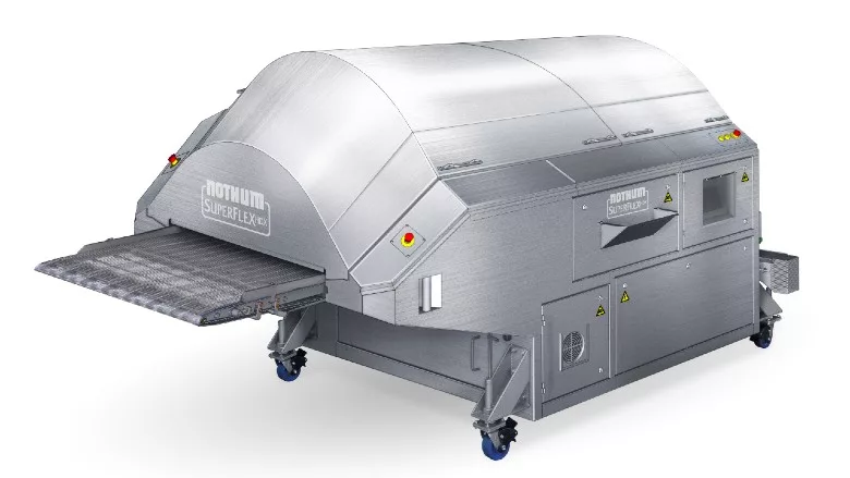 Nothum's SuperFlex chicken breading machine