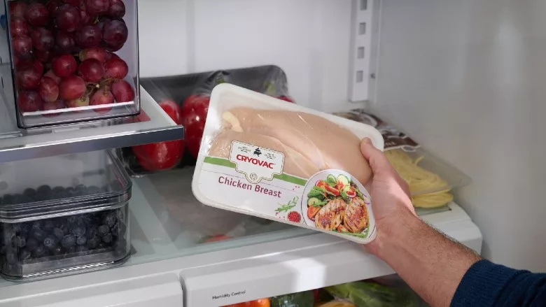 CRYOVAC brand compostable overwrap tray