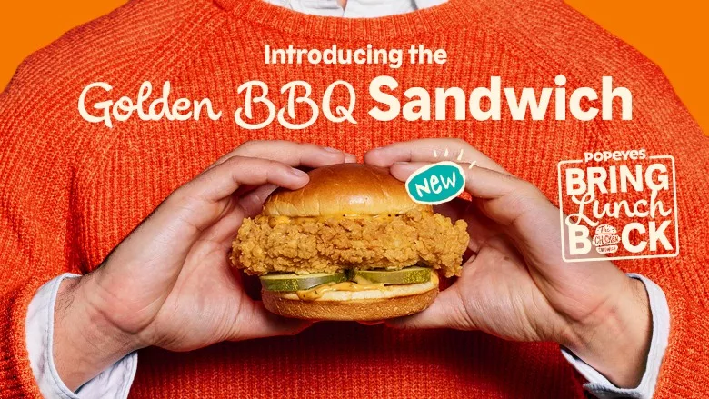 Popeyes new Golden BBQ Chicken Sandwich