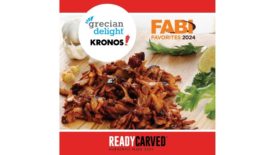 Grecian Delight | Kronos's ReadyCarved Pork Al Pastor Slices - FABI Favorite 2024