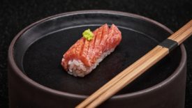 Wanda Fish cell-cultivated bluefin tuna toro sashimi