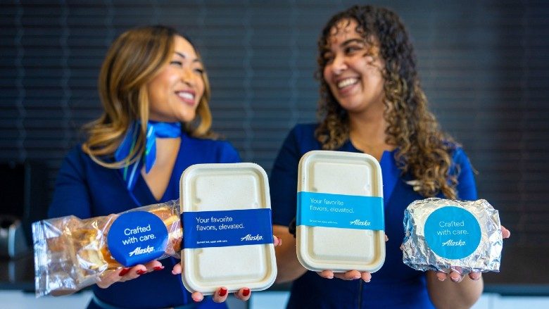 Alaska Airlines returns hot meals to its in-flight retail menu in the Main Cabin