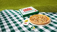 Papa Johns Cheesy Burger Pizza Papa Johns Cheesy Burger Pizza