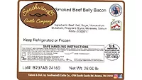 Southwinds Cattle Company Smoked Beef Belly Bacon Southwinds Cattle Company Smoked Beef Belly Bacon