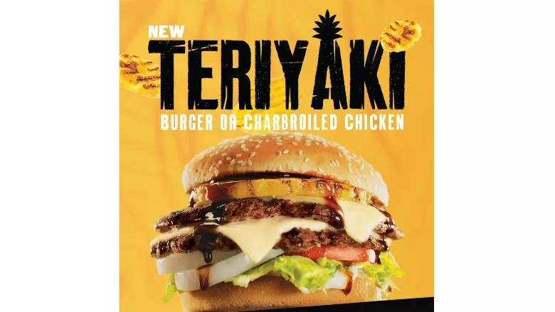 Teriyaki Burger and Teriyaki Char Chicken Sandwich
