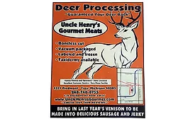 Uncle Henry's Gourmet Meats Ad