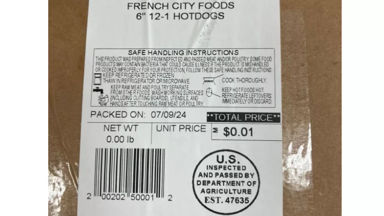 AW Farms recalls hot dogs produced without federal inspection