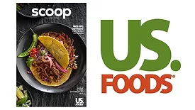 US Foods Fall 2024 Scoop magazine, US Foods logo