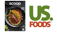 US Foods Fall 2024 Scoop magazine, US Foods logo US Foods Fall 2024 Scoop magazine, US Foods logo