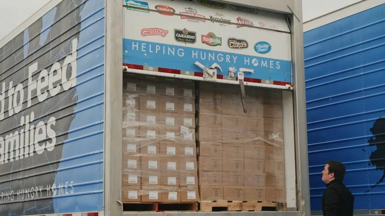 Smithfield Foods donation truck
