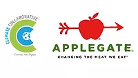Climate Collaborative logo (L); Applegate logo (R) Climate Collaborative logo (L); Applegate logo (R)