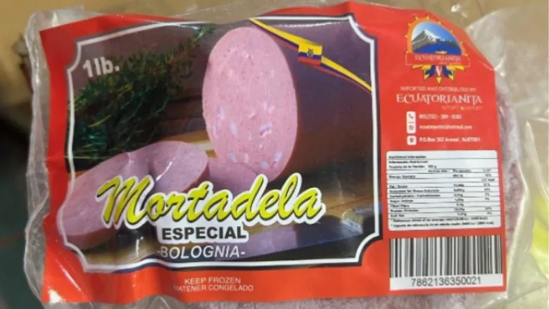 Illegally imported mortadella products