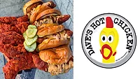 Dave's Hot Chicken tenders and sliders Dave's Hot Chicken tenders and sliders