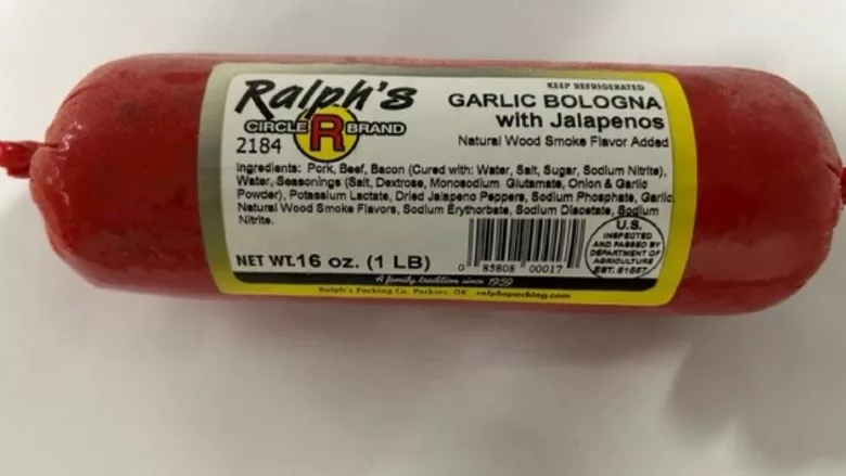 Recalled ready-to-eat pork and beef bologna product