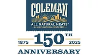 Coleman All Natural Meats anniversary graphic Coleman All Natural Meats anniversary graphic