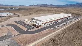 Artist rendering of Interstate Warehousing - Kingman, Ariz., showing both phase 1 and the new phase 2 expansion.