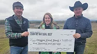 Country Natural Beef Oregon Food Bank donation