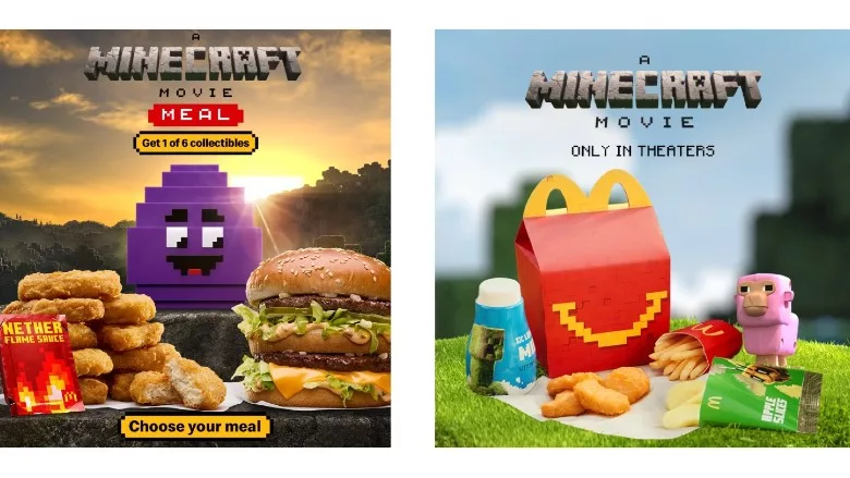 McDonald's 'A Minecraft Movie' Meal and Happy Meal