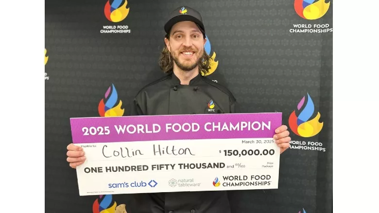 Collin Hilton, winner of the World Food Championships