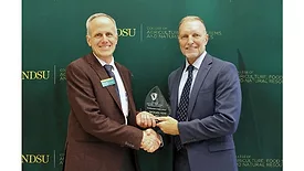 Michael Uetz receives the 2025 NDSU College of Agriculture, Food Systems, and Natural Resources Distinguished Alumni Award