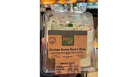 RTE chicken and bacon wraps