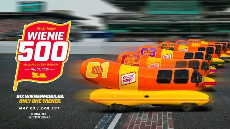 The Wienie 500, a first-ever Wienermobile race at the Indianapolis Motor Speedway