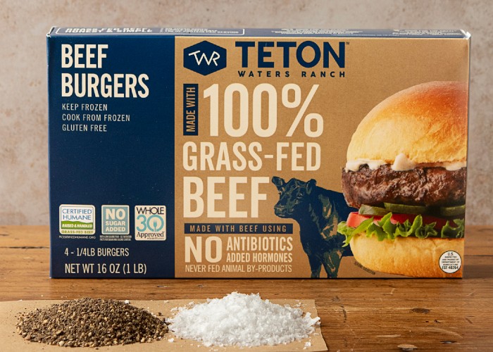 100% Grass-Fed Beef Burgers