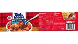 Recalled beef stew product