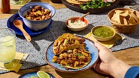 Ground pork tacos