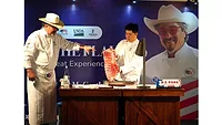 Chef Jay McCarthy and USMEF’s Jonathan Neo
