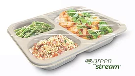 GreenStream fiber trays for packaged meals