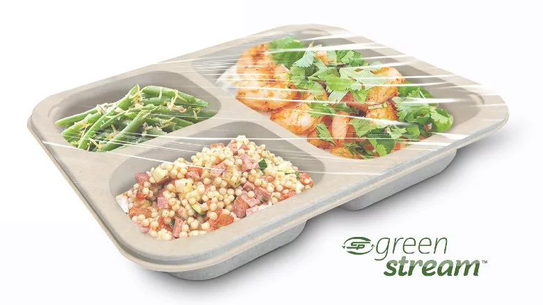 GreenStream fiber trays for packaged meals