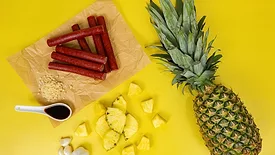 Pineapple teriyaki snack sticks
