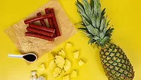 Pineapple teriyaki snack sticks
