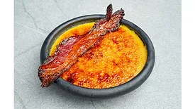 Pumpkin Spice Bacon Creme Brulee