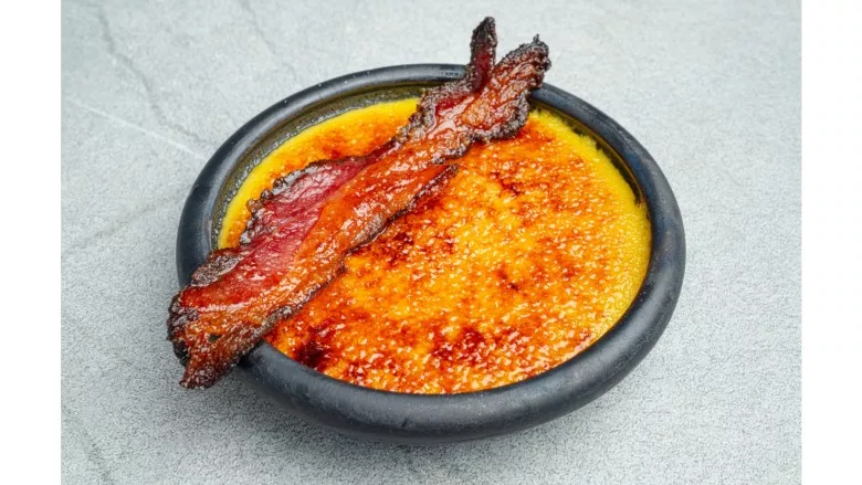 Pumpkin Spice Bacon Creme Brulee