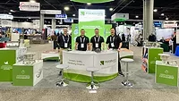FoodSafe Drains team showcases the company's sanitary drainage solutions.