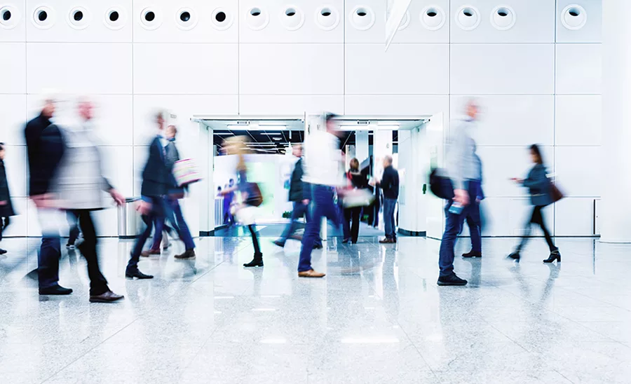a trade show or trade fair