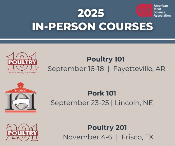 AMSA pork and poultry training courses