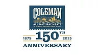 Coleman All Natural Meats 150th anniversary logo