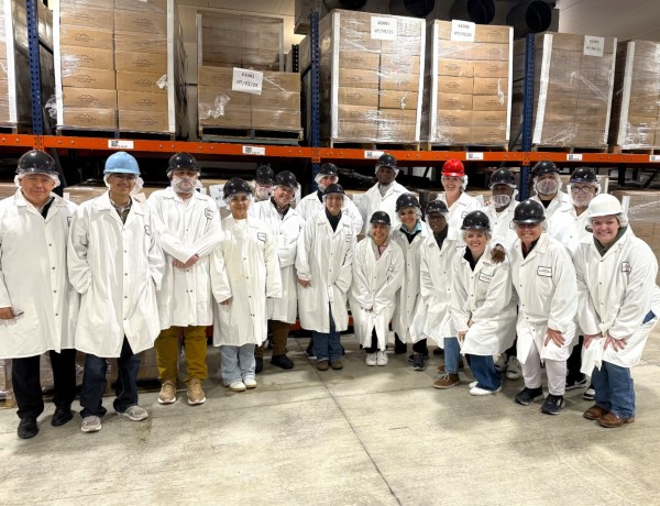 Team of buyers tours the sous vide plant of Colorado Premium