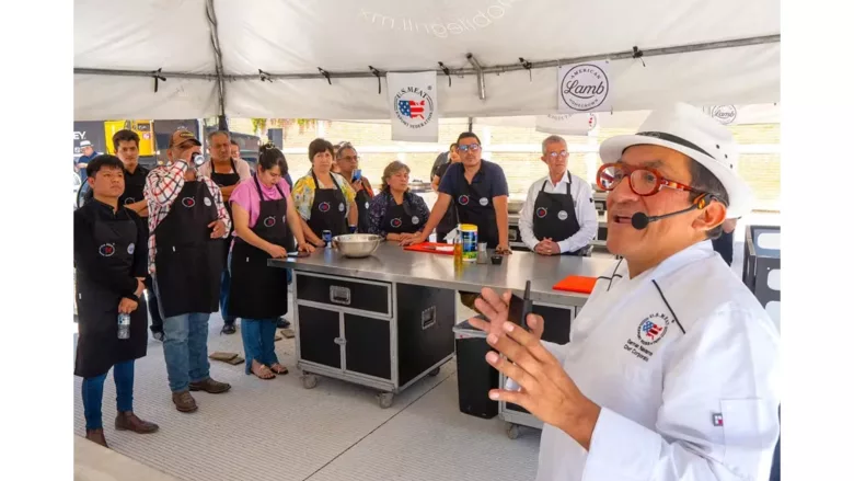 USMEF Chef Germán Navarrete conducted seminars about US lamb to restaurant owners, distributors and butchers in Puebla and Villahermosa, Mexico.