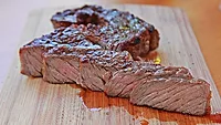 Sliced steak